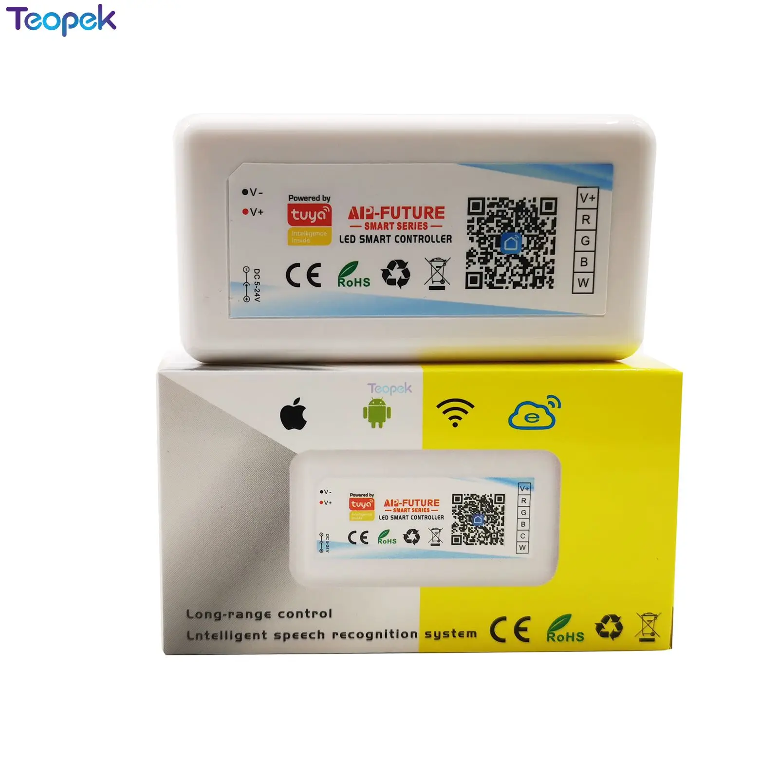 Tuya WiFi LED Controller Voice Control By Alexa Google Assistant DC5V-24V For DIM CCT RGB RGBW RGBCCT LED Strip Smart Life APP