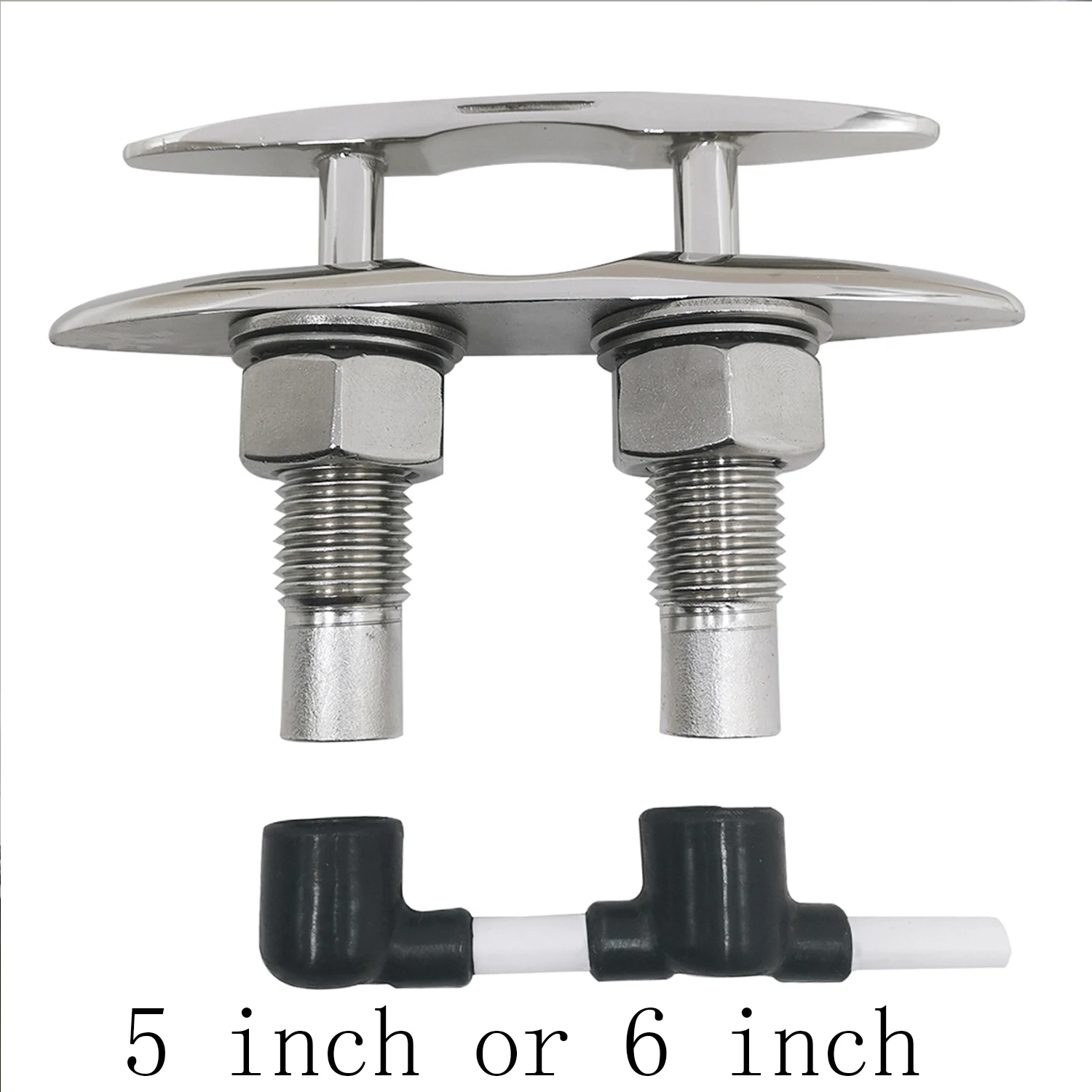 

5inch 6inch Heavy Pop Up Cleat Boat Accessories Save Space 316 Stainless Steel Mooring Dock Neat Cleat Marine Boat Yacht Bollard