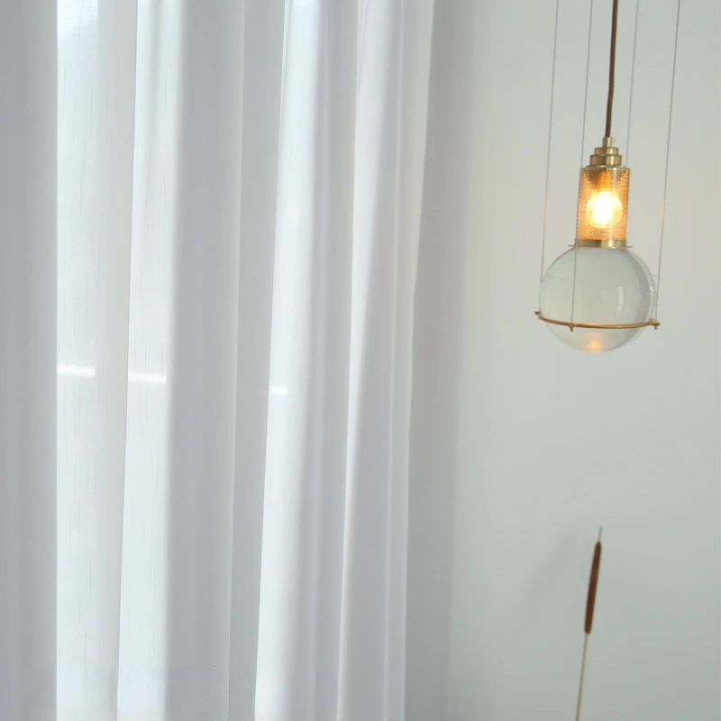 

Syllai Is Translucent Opaque A Gray Soft Texture A High-precision Solid Color Curtains for Living Dining Room Bedroom