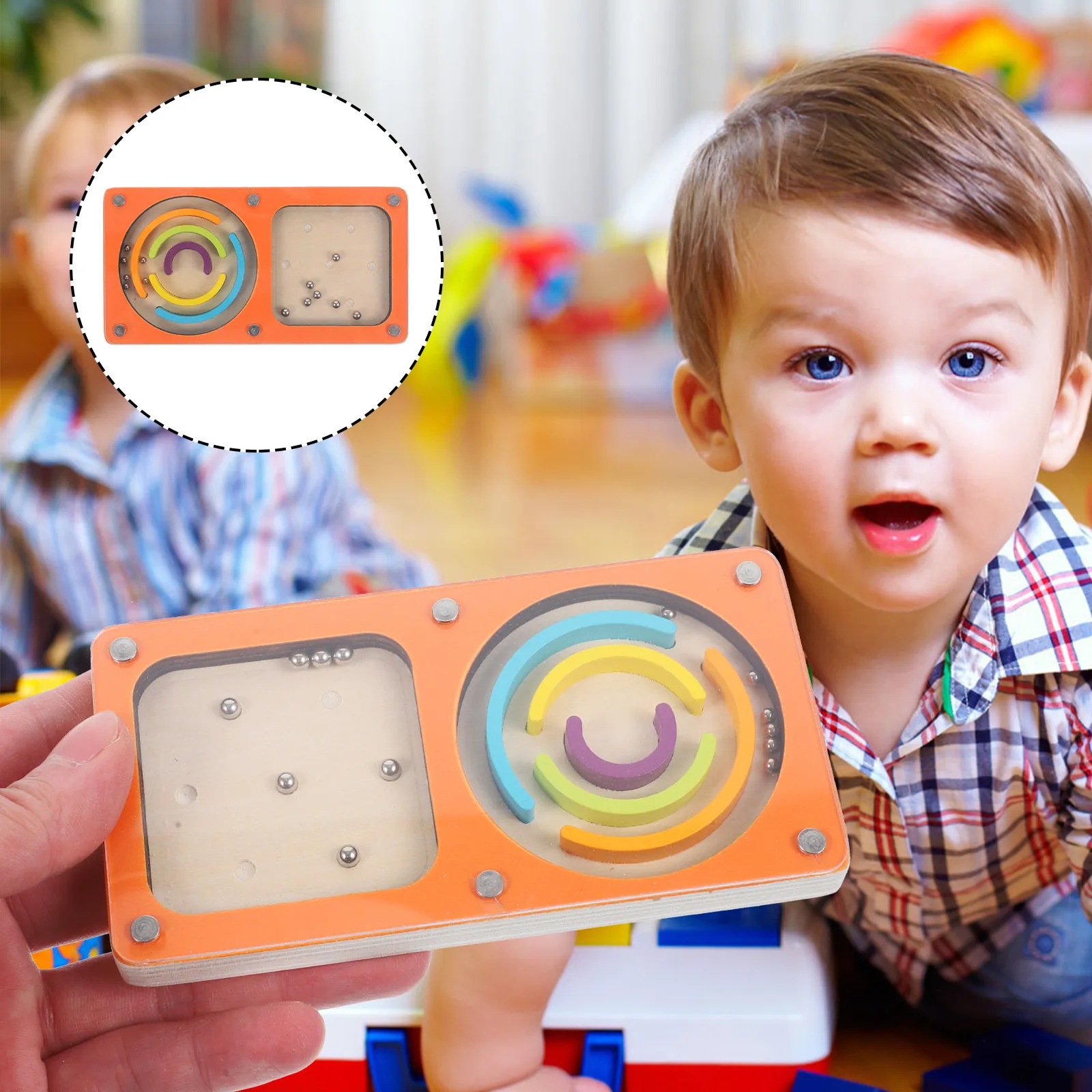 

Creative Pinball Machine Plaything Bright Color Desktop Game Enhance Hand Eye Coordination Improve Dexterity Educational Fun