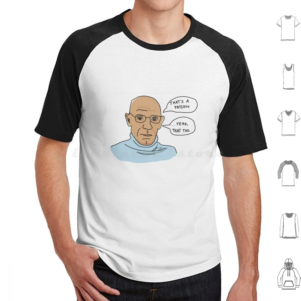 Foucault sait t-shirt grande taille 100% coton philosophie du groupe académique Meme Panopticon panopticisme