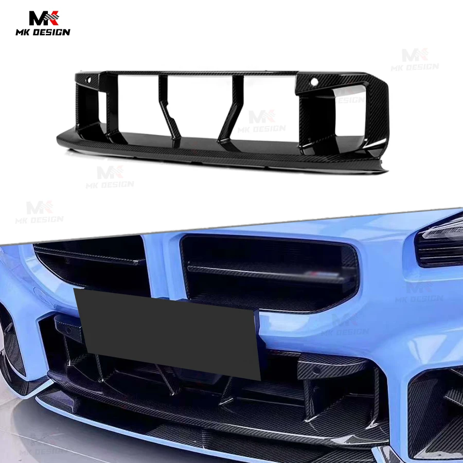 

Dry Carbon Fiber OE Style Front Bumper Grille for BMW G87 M2 2022-IN Front Bumper Lower Grill Cover Grilles Car Accessories