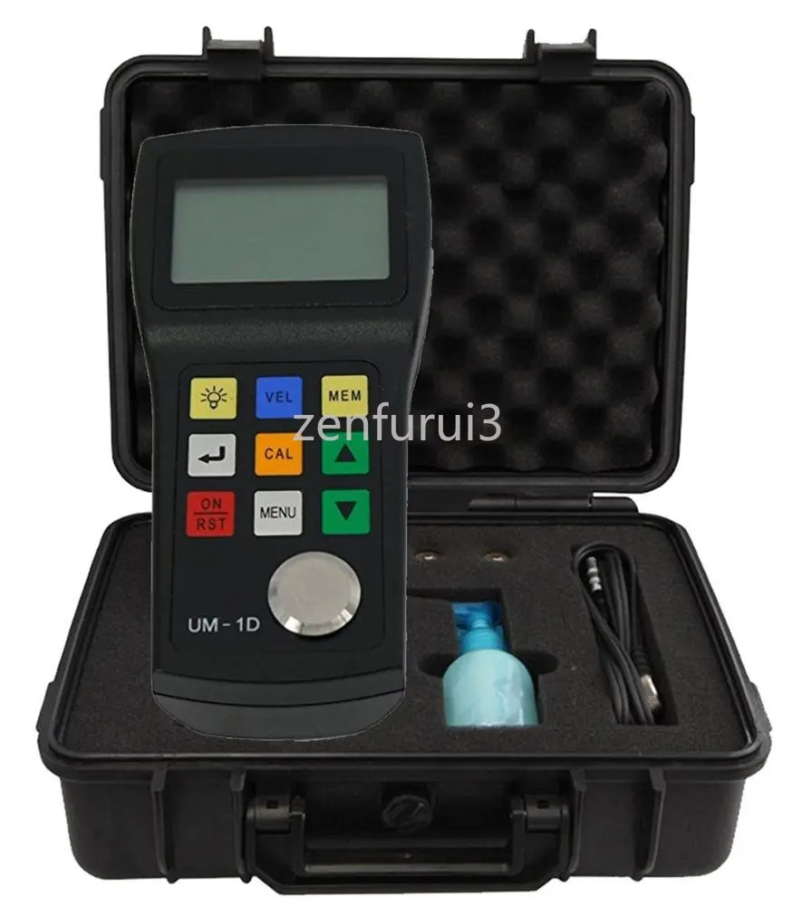 Through Paint Coating Ultrasonic Thickness Gauge Tester Meter 0.0 I' To 12'' with PT-08 Probe Transducer Pulse-Echo Mode Echo-Ec