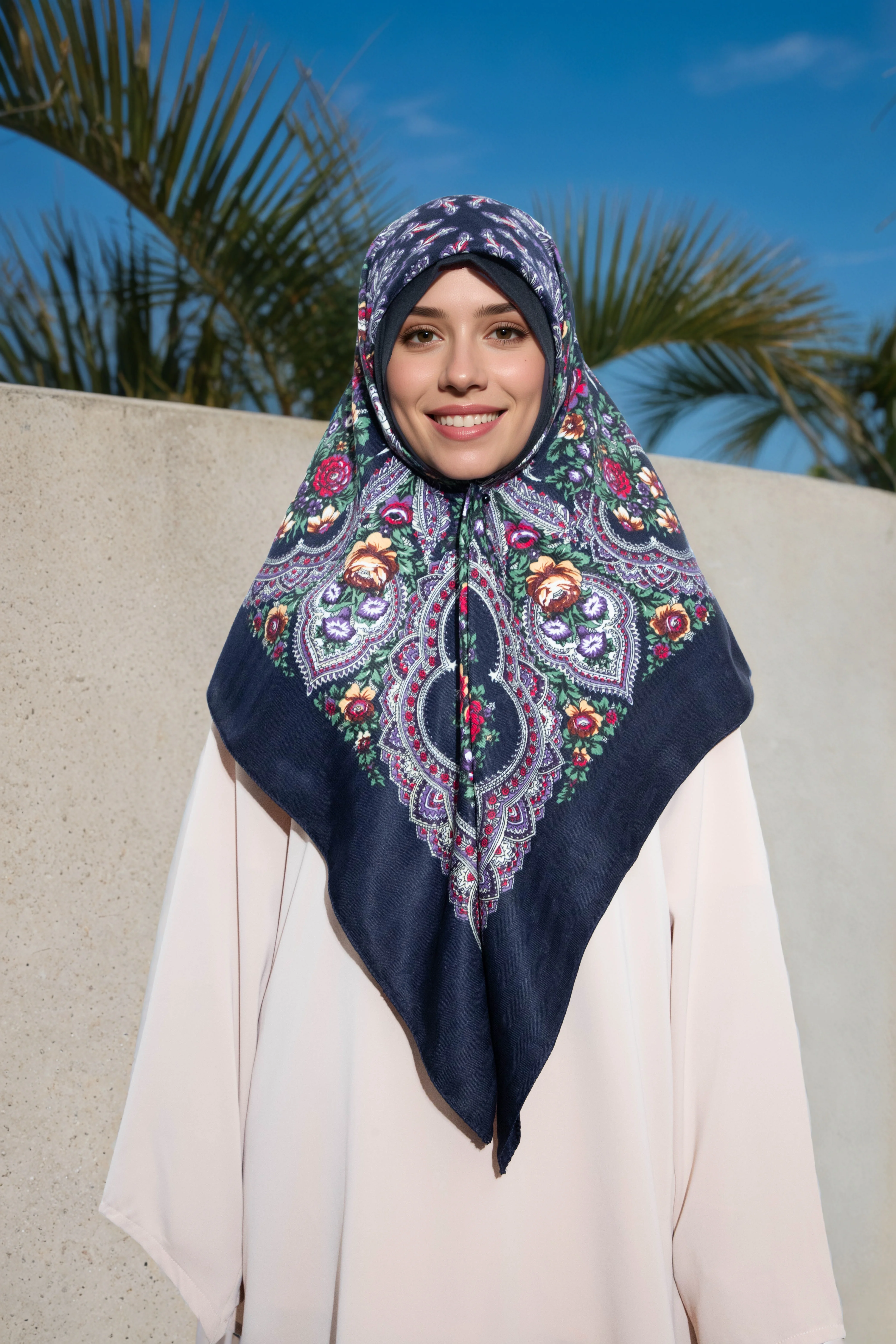 Женский шарф в этническом стиле, дорожный шарф, теплый шарф с кондиционером, солнцезащитная шаль, шарф с русским принтом Синьцзяна