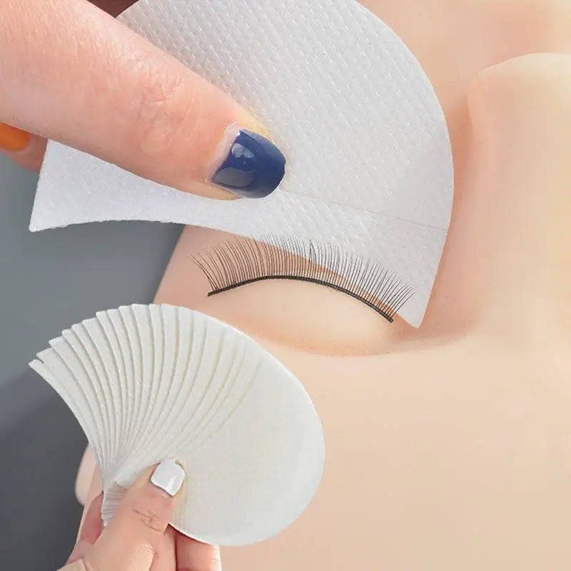 Hot 50Pcs Eye Makeup Stencils Disposable Eyeshadow Stickers Eyeliner Shield Grafted Eyelashes Isolate Eyelash Removal Patches