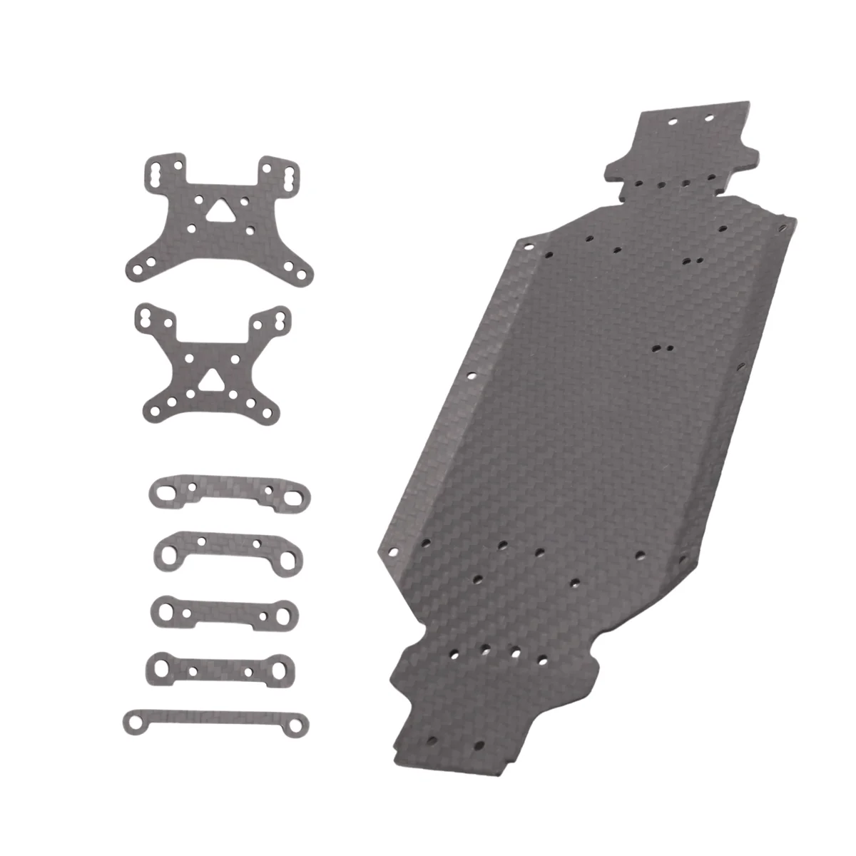 Código do braço da torre de choque do chassi de fibra de carbono para 144001 144002 144010   Peças de atualização de carro LC Racing -T 1/14 RC