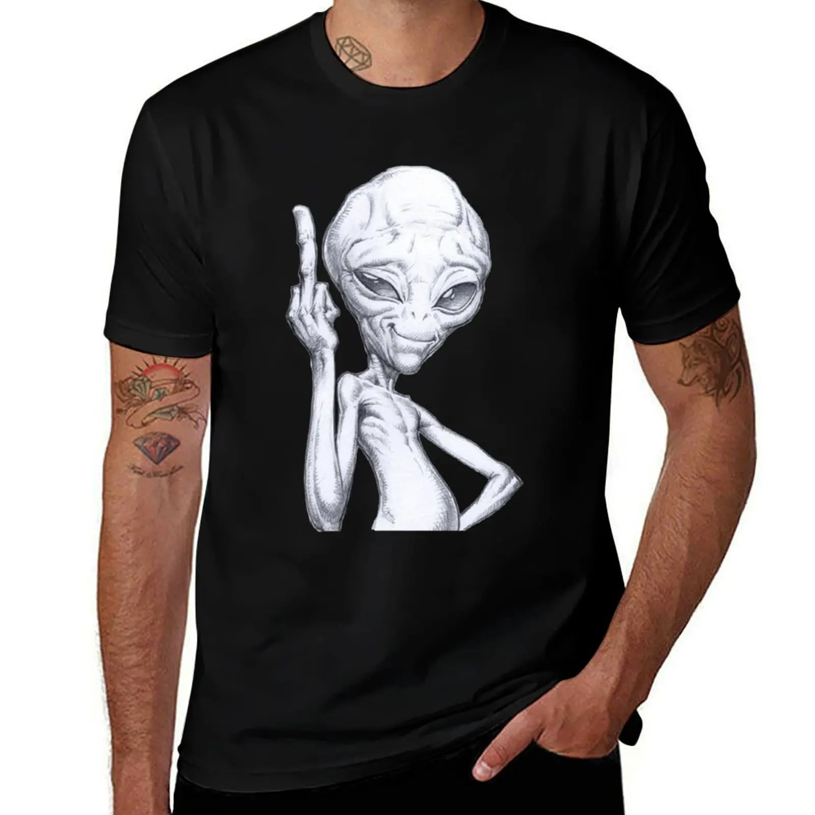 

Paul - the alien T-Shirt Basic Plain Short Sleeve Crew Neck Tee