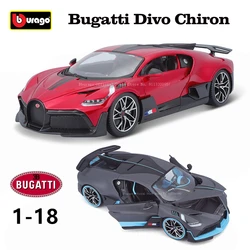 Bburago 1:18 Bugatti Divo Supercar red Alloy Luxury Classic Car Die Casting Car Model Toy Collection Gift