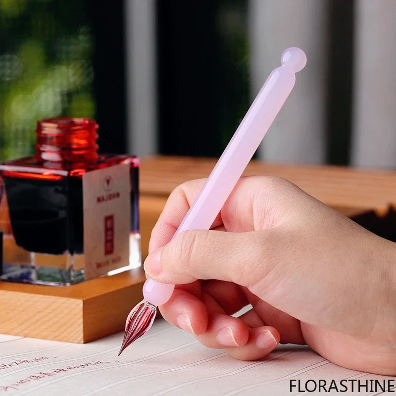 Sakura Snow Mini Short Glass Dip Pen Color Ink Hand Expert Tent Drawing Drawing Hook Line Flower Body English Pen