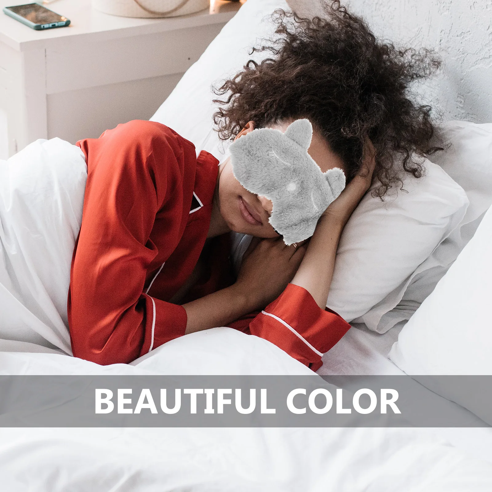 

Sleep Mask Light Blocking Eye Cover Soft Animal Shaped Cat Rabbit Eyeshade For Home Travel Yoga Spa Party