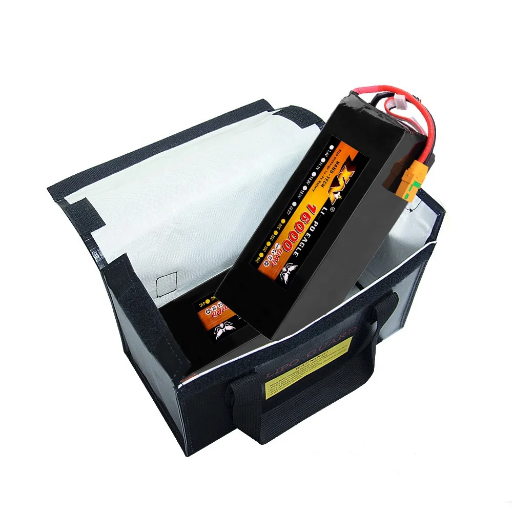 

5 шт. 260x130x150 мм портативная огнестойкая защитная сумка для аккумулятора Lipo RC пожарно-безопасная огнестойкая сумка для Lipo