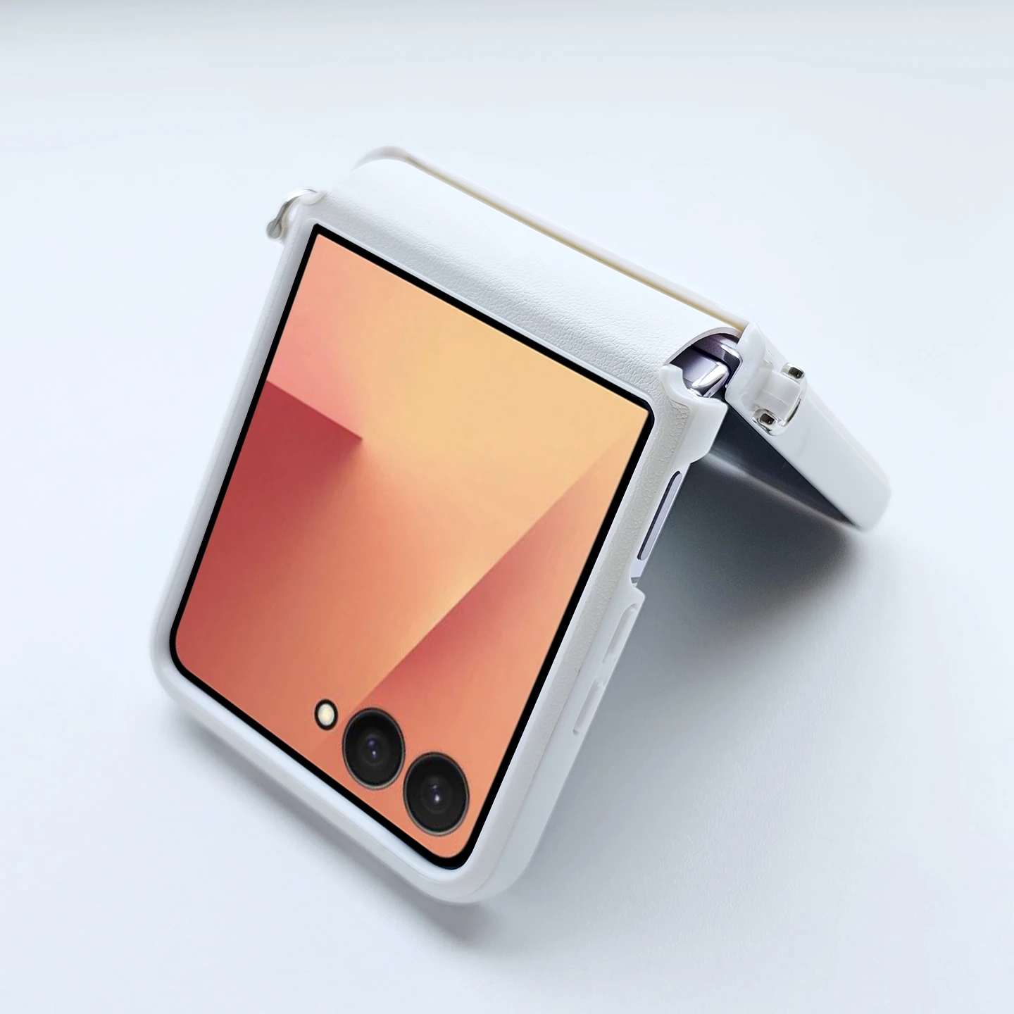 Для Zflip7 Z Flip7Fe кожаный чехол с магнитной поддержкой, чехол для беспроводной зарядки для Samsung ZFlip6 zflip5, чистый цвет, защита объектива