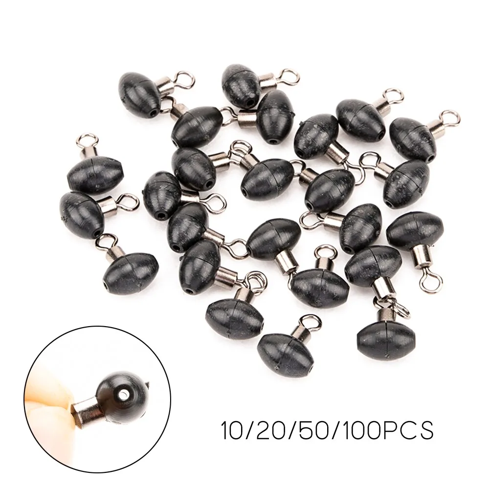 10/20/50/100Pcs Fishing Tackle Zip Rig Slider Pulley Beads Swivel Clip Line Rigs For Sea Fishing Zig Rigs For Carp Fishing