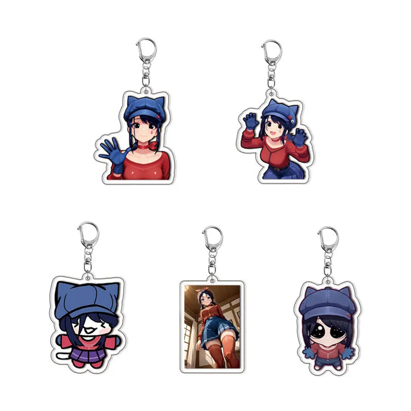 Mita Miside Мита Cute Meme Acrylic Keychain Lovely Bag Charms Pendant Gift Fun Key Chain Cute Souvenir Creative Kingring Friend