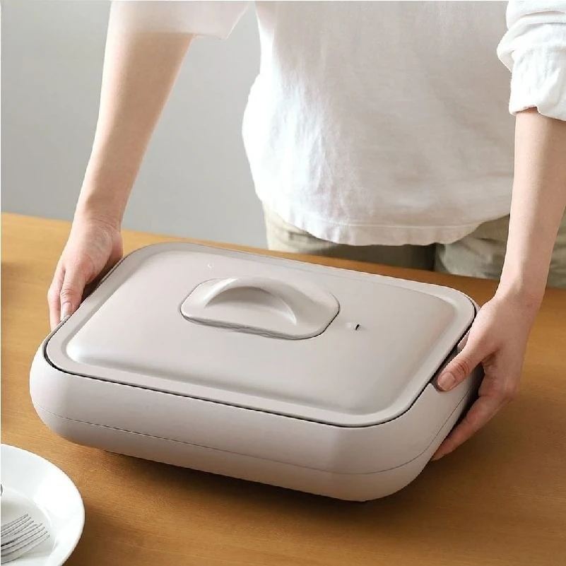 Multifunctional cooking pot Hot pot BBQ Steaming, roasting and rinsing integrated household octopus balls Internet celebrity pot