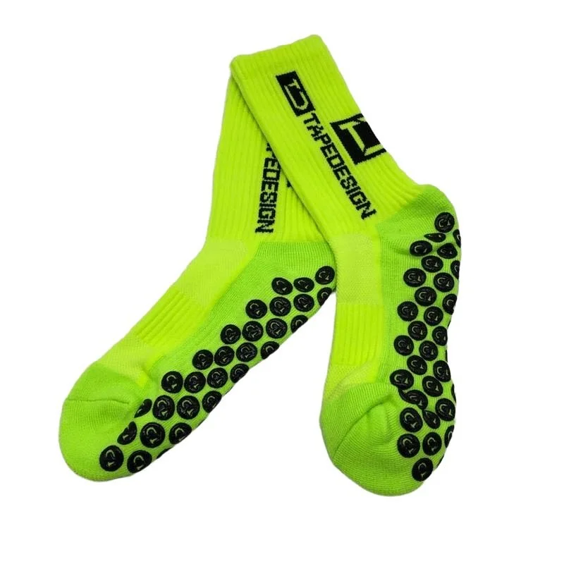 Suction Socks Anti Grip New Style Football Cup Round Silicone Slip Soccer Socks Sports Men Women Baseball Rugby Socks