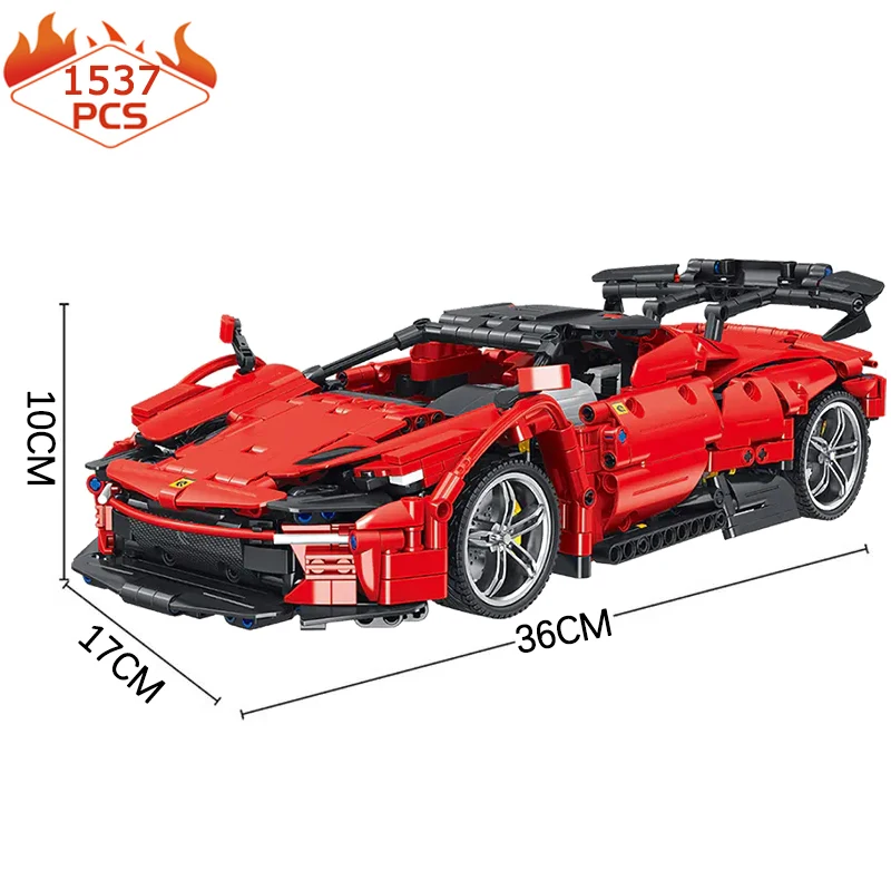 1:14 Technical Series SP3 Racing Vehicle Building Block City Remote Control Sport Car Model Bricks Toys For Kid Gift MOC