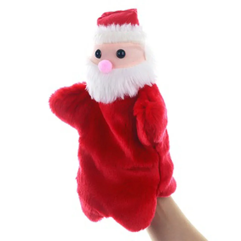 Детский Санта-Клаус, младенец, ручная марионетка, мягкая плюшевая игрушка