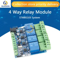 Modbus RTU 4 Way Relay Module DIY STM8S103 System 4 Road Input 485 Communication