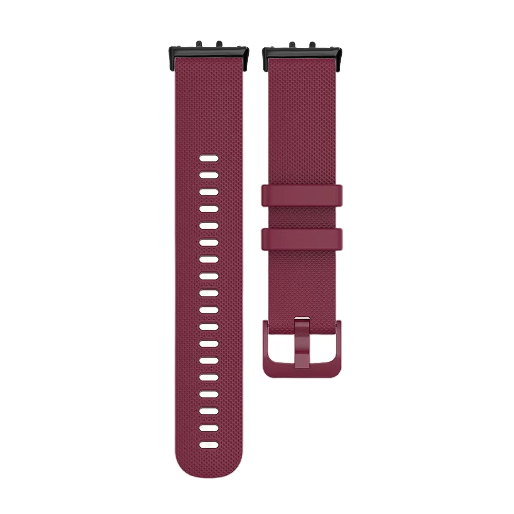 

18mm Quick Release Loop Strap For Samsung Galaxy Fit 3 Small Plaid Pattern Washable Silicone Sport Watch Band Man Woman Bracelet