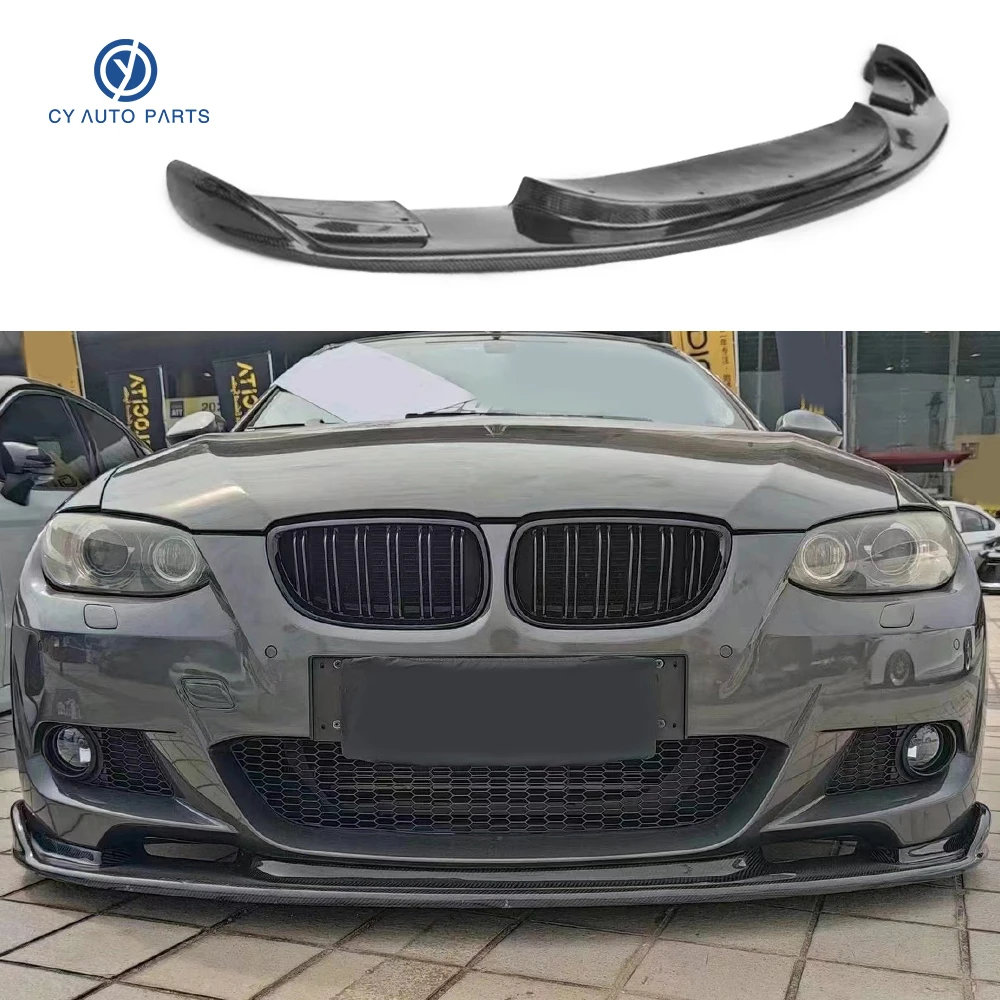 Fit For BMW 3 Series E92 MT Ha Style Carbon Fiber Bumper Front Lip Diffuser