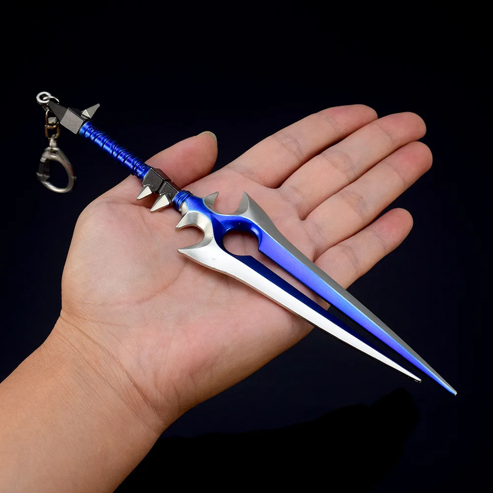 Warcraft game peripheral weapon model Thunder Wrath Wind Chaser's Blessing Sword 22CM full metal ornament