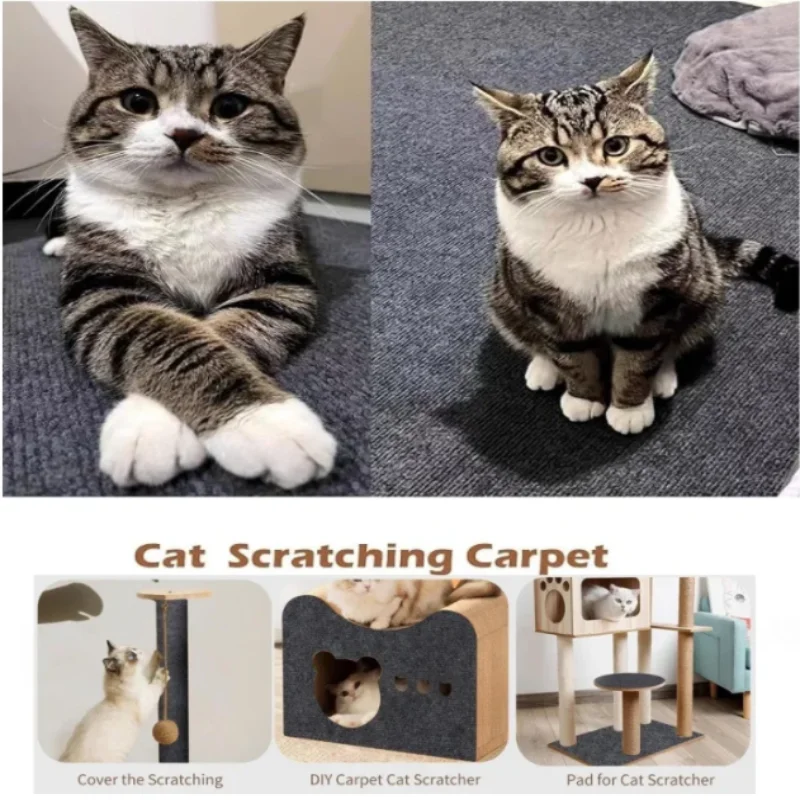 Drapak dla kota Samoprzylepny dywan do przycinania Drapak dla kota Dywan do ochrony mebli sofy zapobiegający zadrapaniom