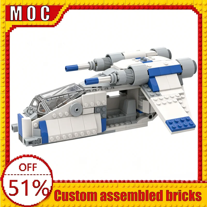 

358PCS New Gunship LAAT/i‑Alternate Build Of 75460 X‑Wing Starfighter War Series Transport MOC Model Building Blocks DIY Gifts