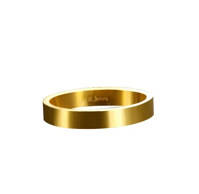 24k pure gold ring 999 real gold rings couple rings wedding jewelry engagement ring gold jewelry 24k original mens rings 3mm