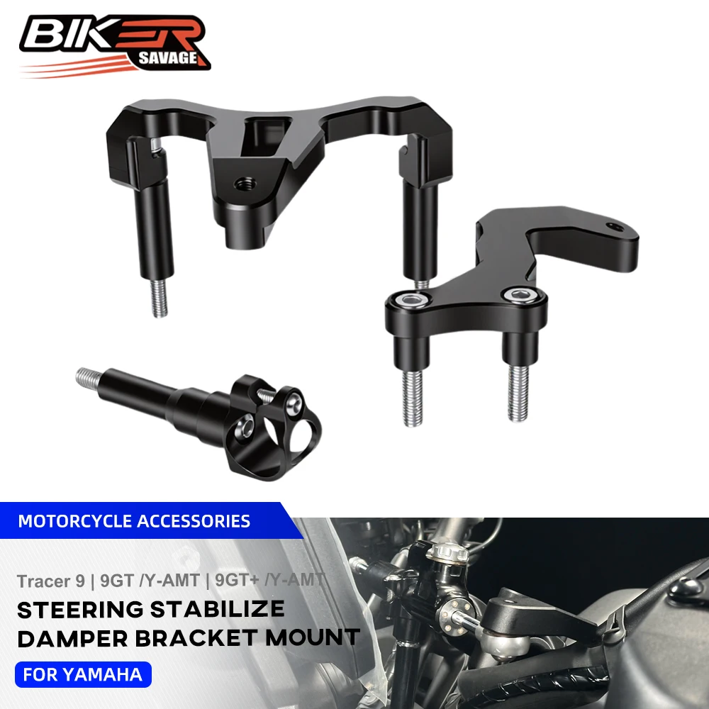 Tracer9 Steering Damper Stabilizer Bracket Mount Kit For Yamaha Tracer 9GT /Y-AMT 9GT+ /Y-AMT Motorcycle Reversed Safety Control