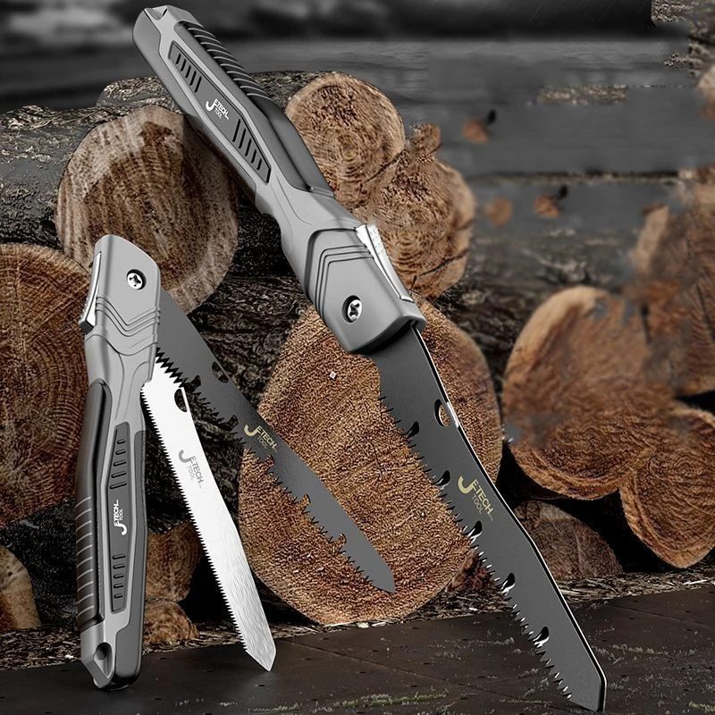 

10-дюймовая уличная портативная многофункциональная складная пила EDC, специальный материал ручной работы из дерева