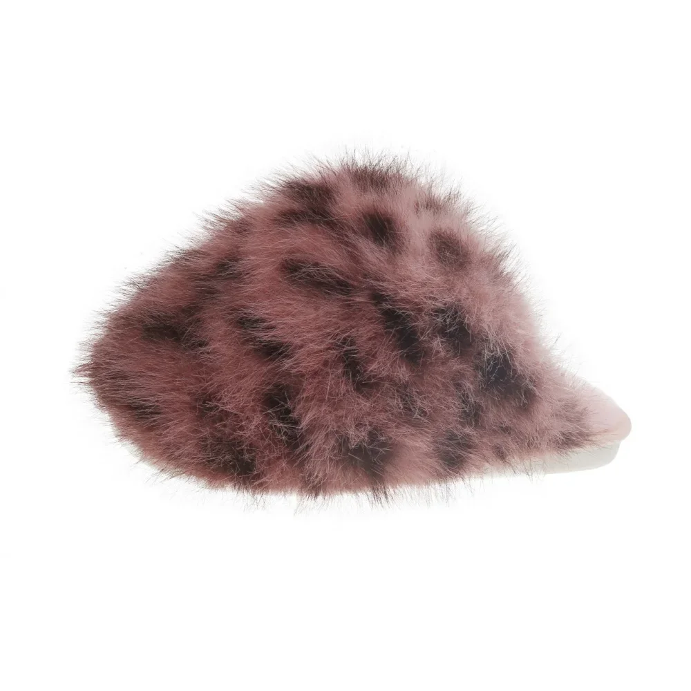 Damen Warme Hausschuhe Plüsch Leopardenfell Flauschige Pantoffeln Große Größen Geschlossene Zehenpartie Flache Sandalen Weiche Bequeme Schuhe für Frauen – Detail 37