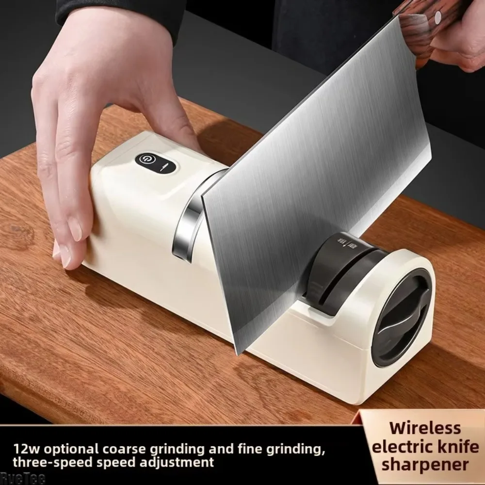 

Electric Knife Sharpener Multifunctional Automatic Professional 4 Gears Electric Knife Sharpener Abrasive Tools Accessories