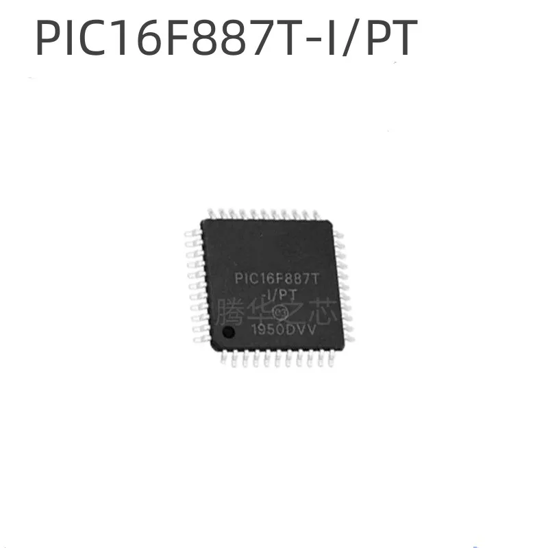 PIC16F887T-I PT Pacote QFP44 microcontrolador Chip IC, novo, 5pcs