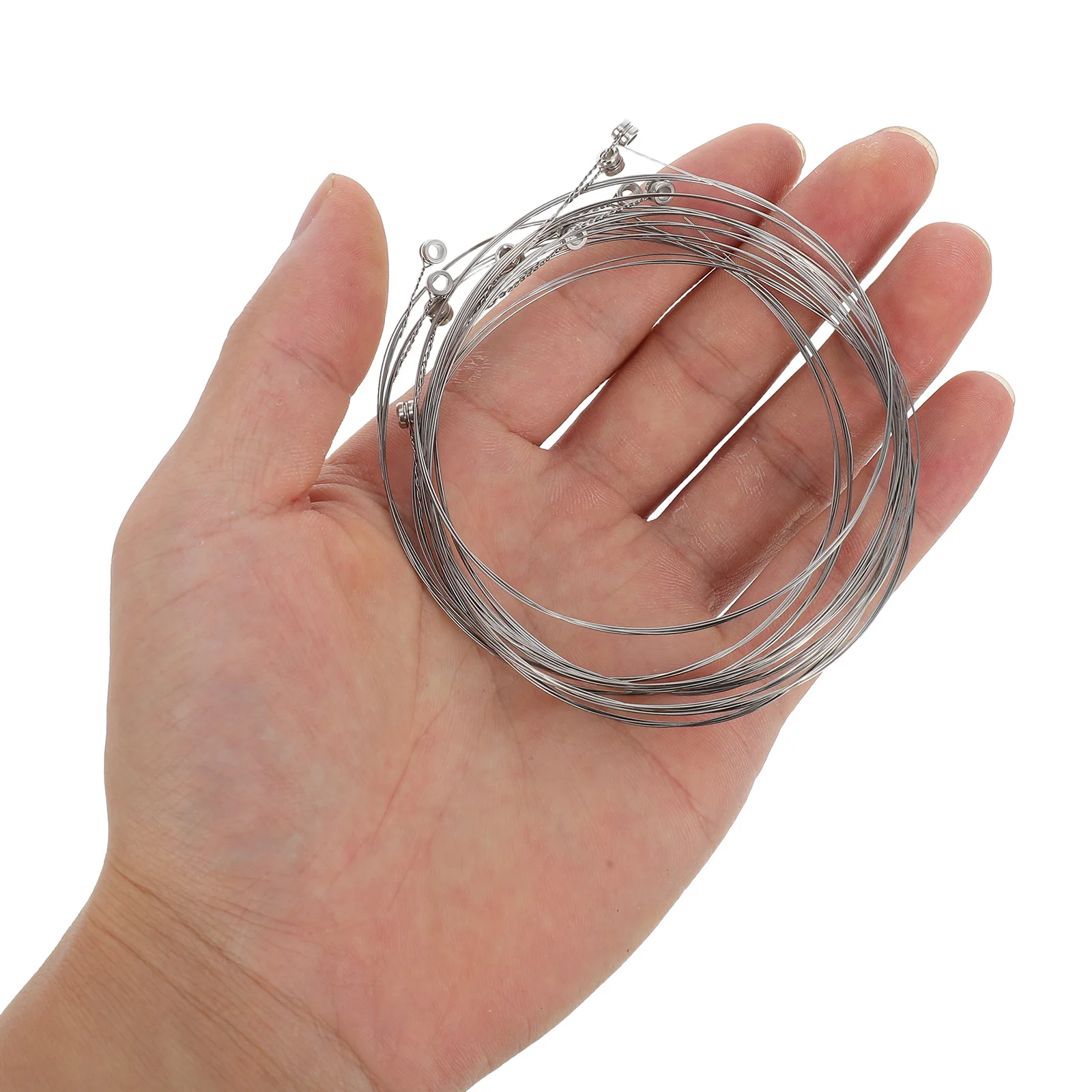 

10pcs Guitar Replacement Steel Strings Clear Bright Tone Durable Long Lasting Easy Installation Stable Tuning Bass Guitar Parts