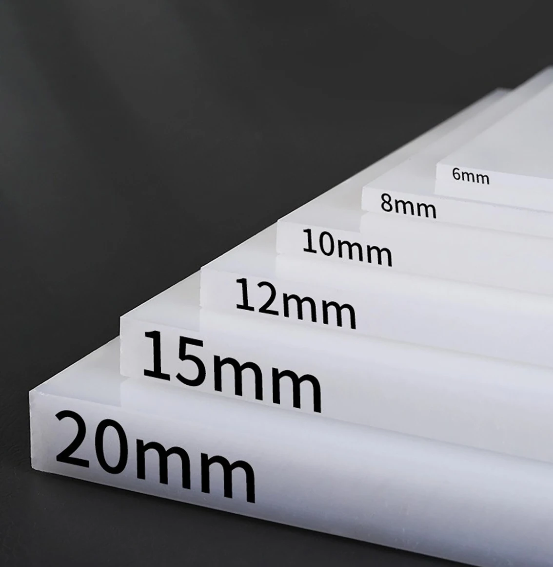 

Polypropylene Hard Sheets Plate Thickness 1-20mm White PP Plastic Sheets 100x100 100x200 200x200 200x250 200x300 400x400mm