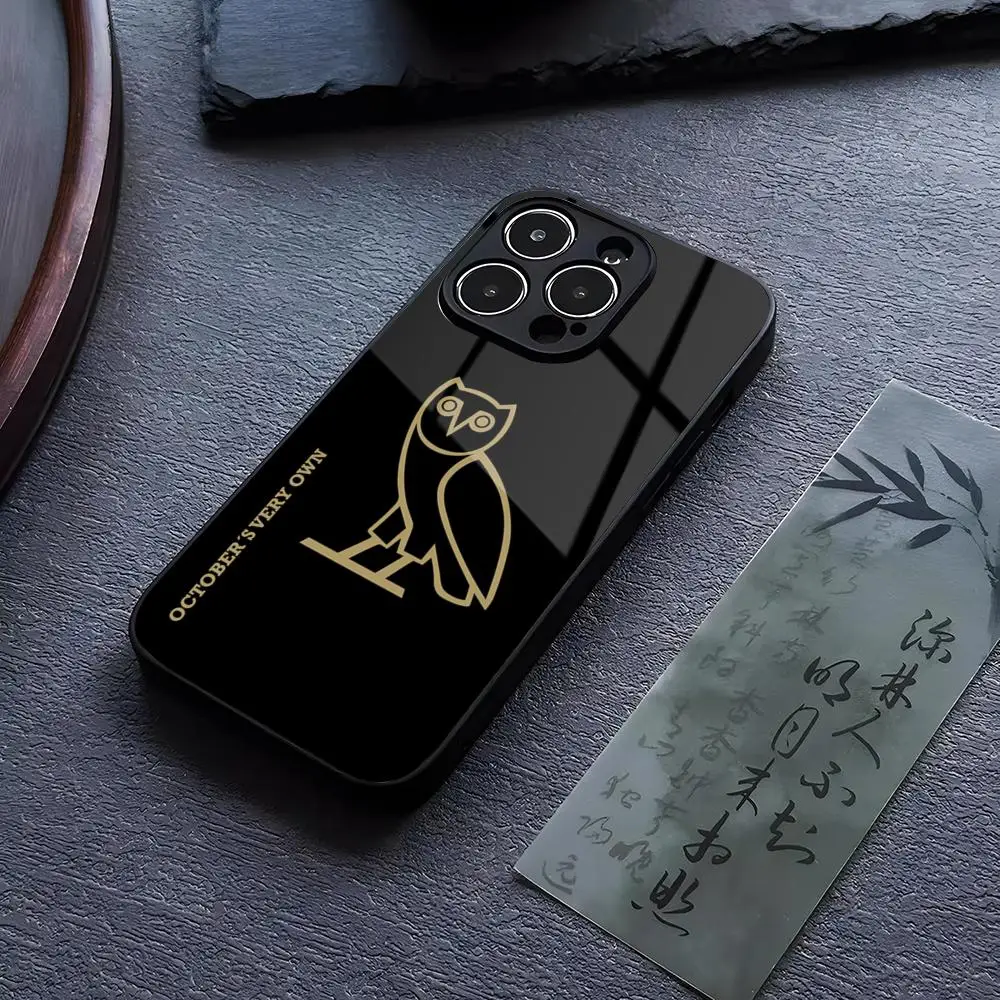 Drake O-OvO OWL Sänger Handyhülle für iPhone 14 13 17 12 16 15 11 Pro XS Max Plus Mini X XR Gehärtetes Glas SE2020 Cover