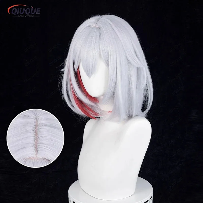 

COSda@Game Honkai Star Rail Topaz Cosplay Wig Short Grey Purple Mixed Red Heat Resistant Synthetic Hair Anime Wigs + Wig CapCOSd