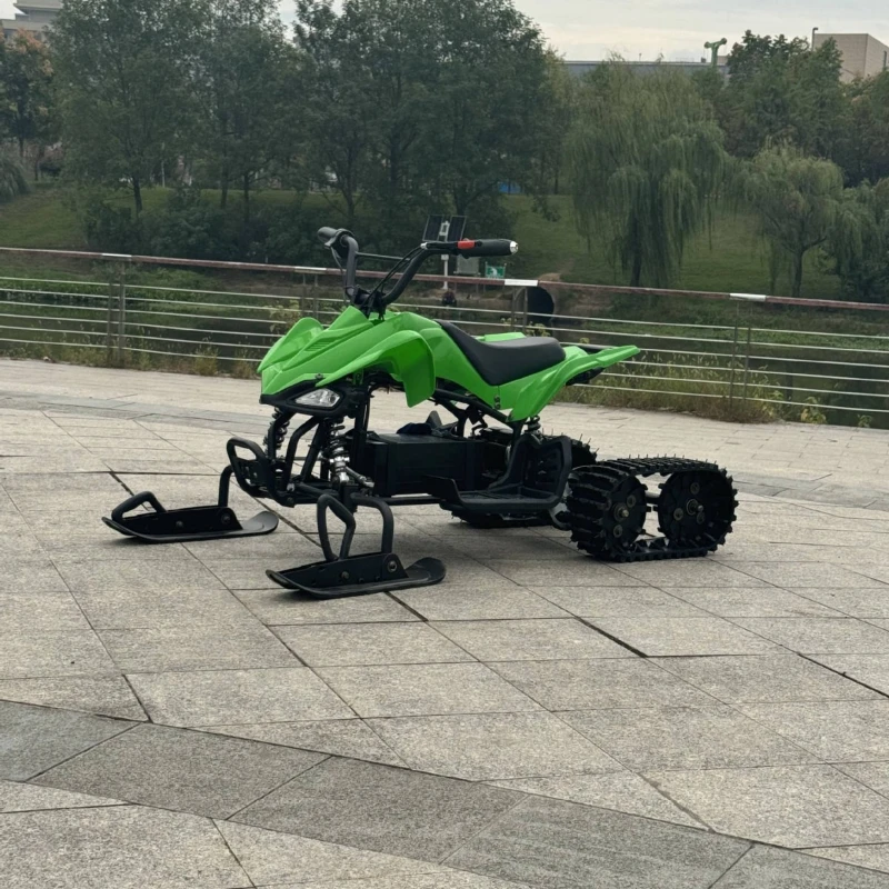 

Recreational go-kart snow two-wheeled off-road vehicle children's small electric motorcycle double sled beach car