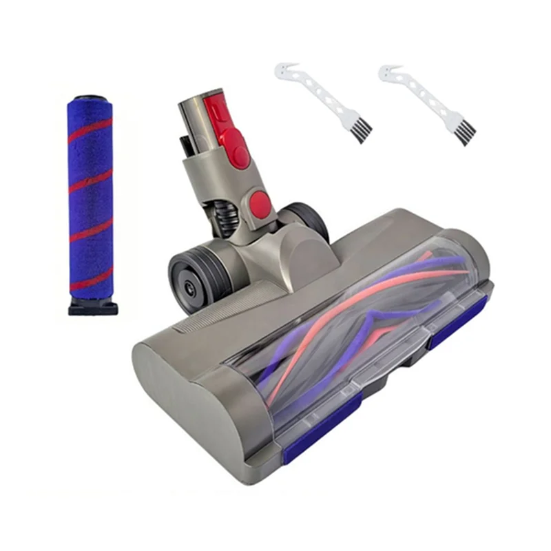 

ABXH Quick-Release Floor Brush Head With LED Lights For V7 V8 V10 V11 V15 Vacuum Cleaner Suitable For Hardwood And Carpets