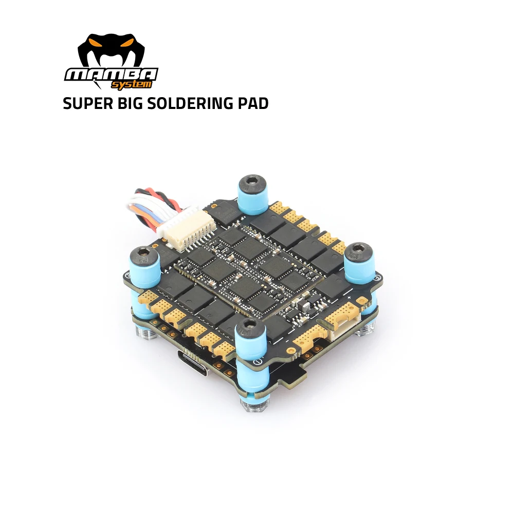 Diatone MAMBA F722 APP MK4 WIFII Flight Controller Stack F7 FC MPU6000 45A/55A/66A 4in1 ESC 128K BLHeli32 6S Dshot1200 thumbnail 4