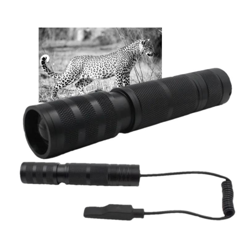 

5 Вт 850 нм 940 нм портативный инфракрасный ИК-фонарик телескопический фокусирующий масштабируемый для тактических охотничьих устройств ночного видения