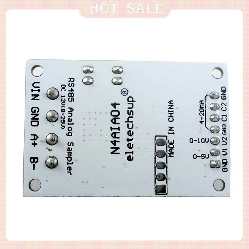 24-Hour Delivery ELETECHSUP 4-20MA Voltage Signal Acquisition RS485 Modbus RTU Module For PLC Current Transmitter Measuring Inst