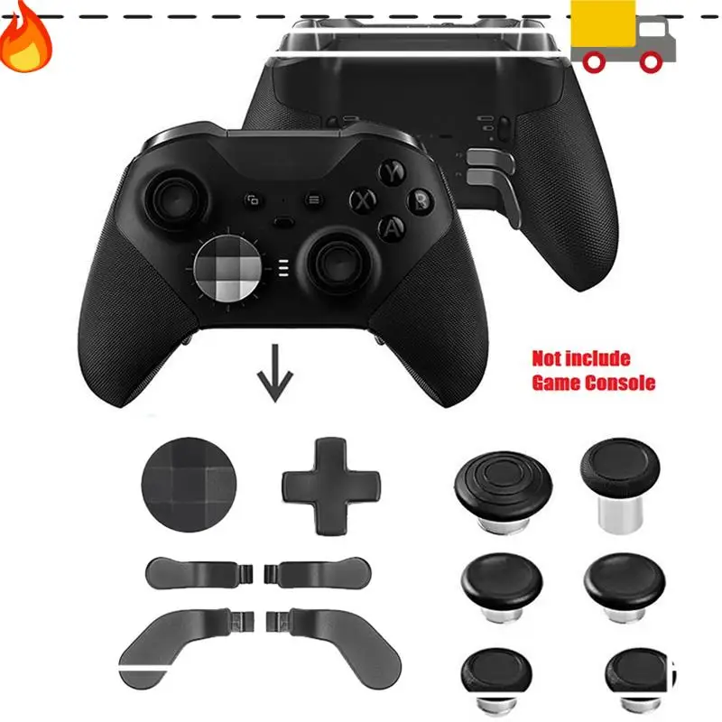 

Discount-17PCS Metal Paddles Thumb Grips Core Joystick Kit For One Elite 2 Enhanced Precision Game Controller Parts