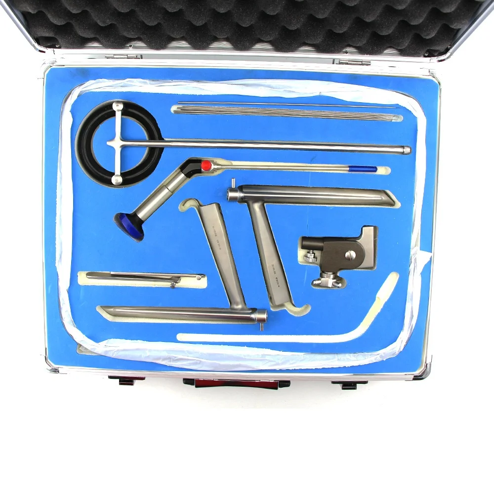 Juego de instrumentos de laringoscopio de soporte de laringoscopio autorretención ENT de 0/12/30 grados