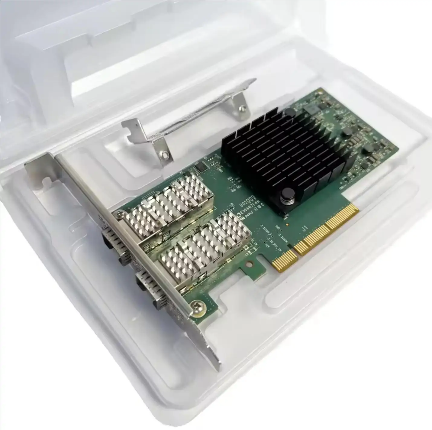 Mellanox MCX4121A-ACAT NIC MFA2P10 أصلي-AOC 25G 7/10M ConnectX-4 RDMA RoCEv2 PCIe3.0x8 مجدد