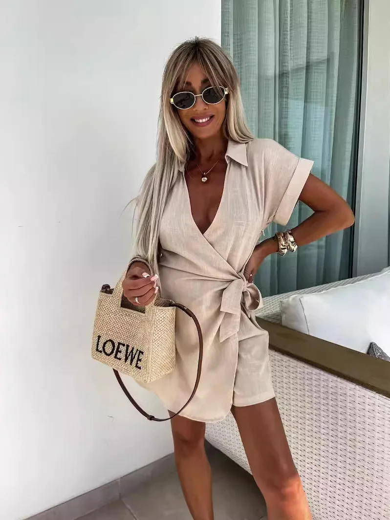 

Deep Vne ort Sve Комбинезон orts Street Sle со средней талией Длинные брюки Полиэфирное волокно Летняя коллекция Китайский производитель