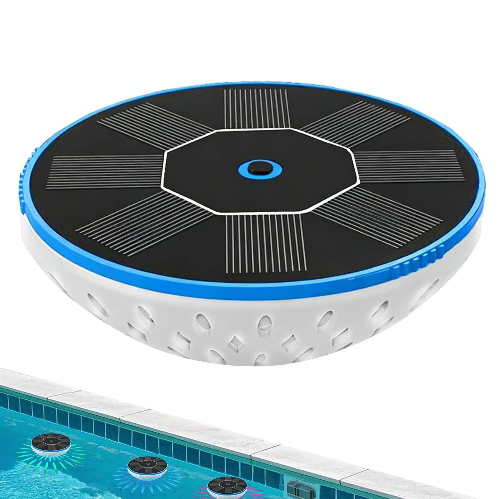 

RGB Solar-Powered Floating Pool Light 6 lighting modes IPX8 waterproof Floating Lighting Pool Lights for Wedding Bathroom Bath