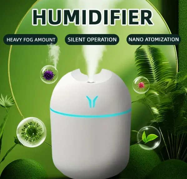 Mini USB Humidifier with Large Capacity | Mute and Heavy Fog Home/Desktop Office/Car Multi-scene