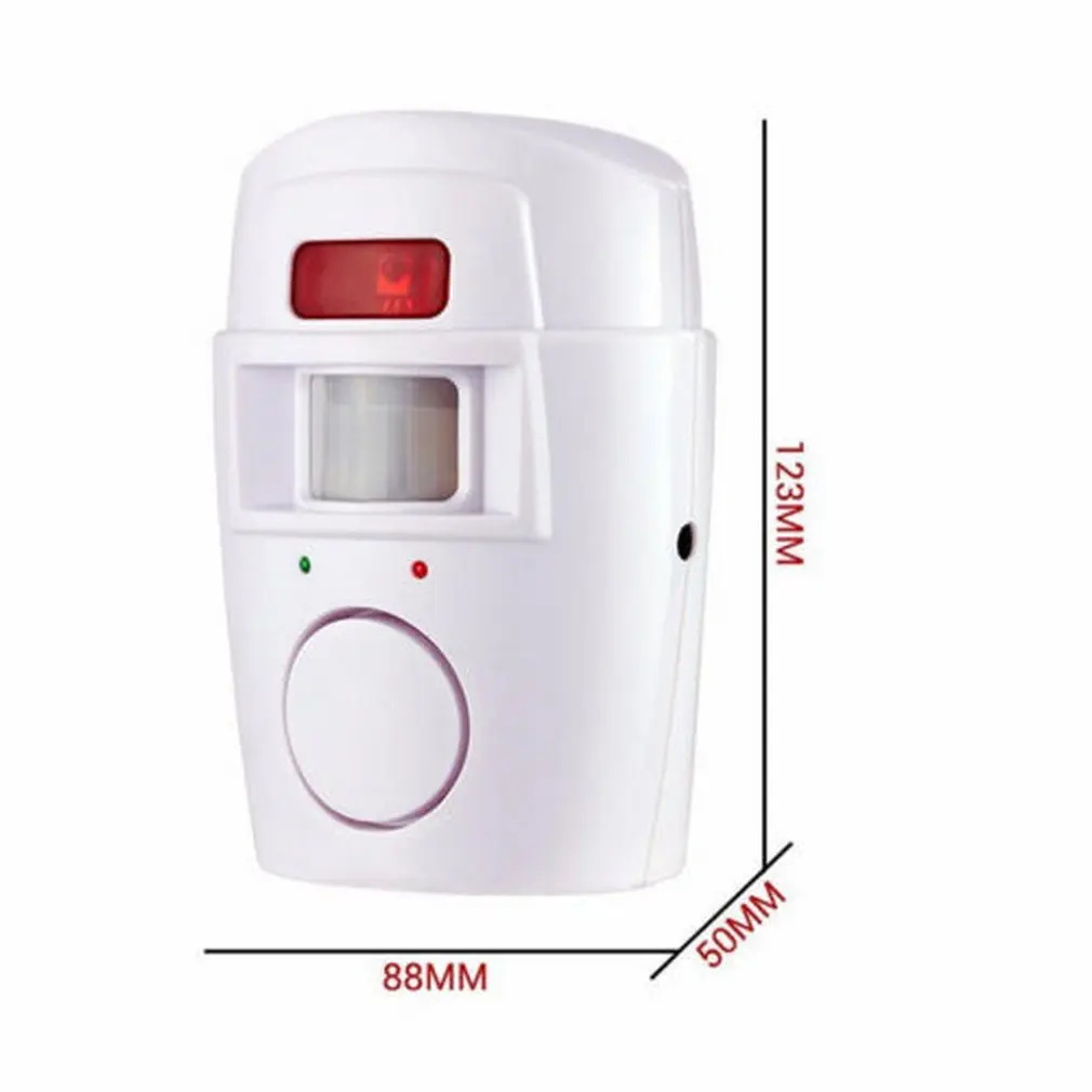 Home Smart Security Alert Infrared Sensor Anti-theft Motion Detector Alarm Monitor Wireless 105dB Alarm System+2 Remote Control